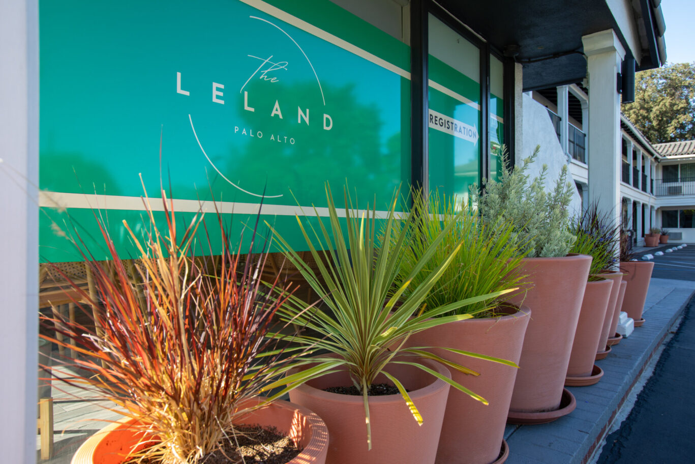 leland front entrance sign