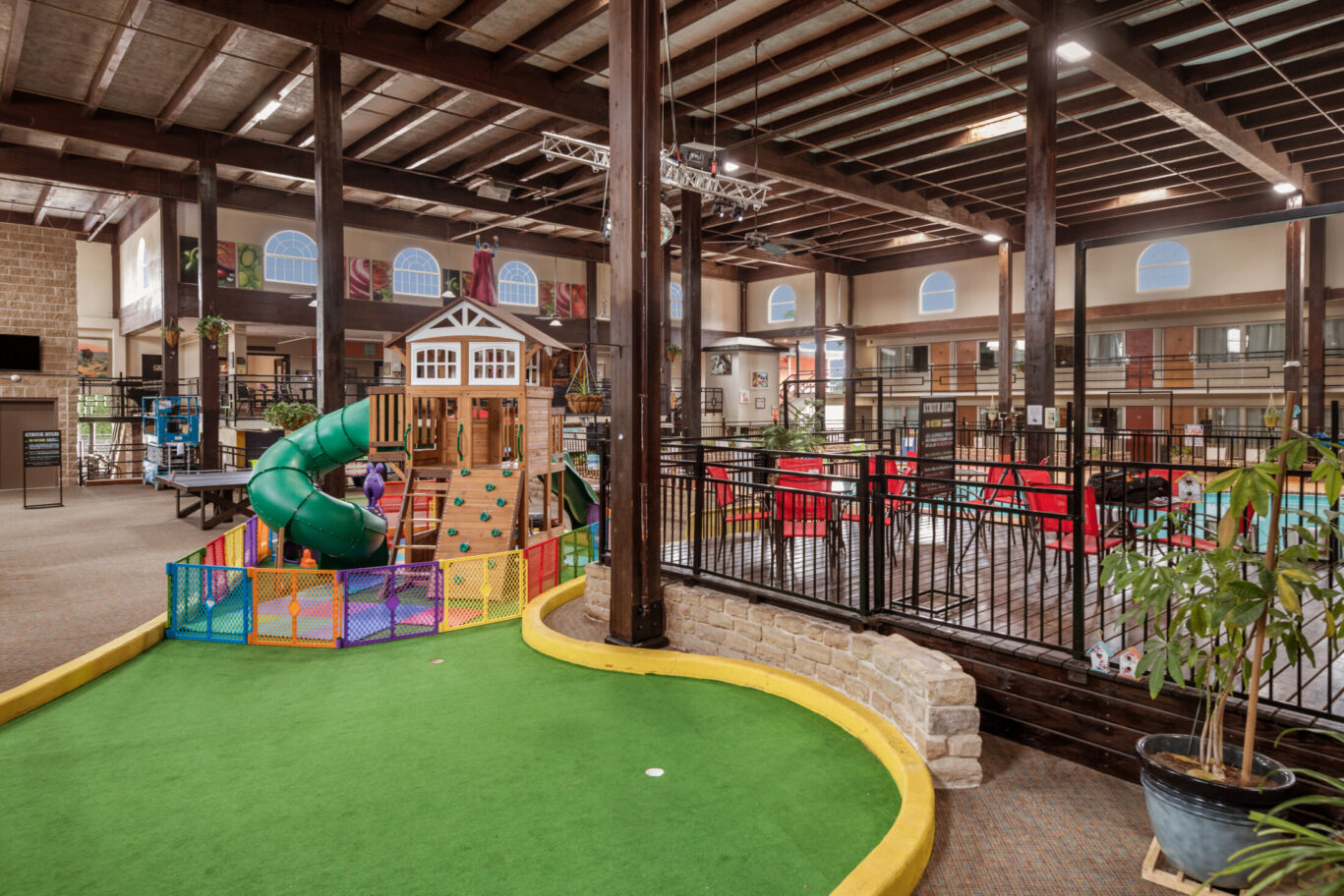 put and slide area for communal family enjoyment