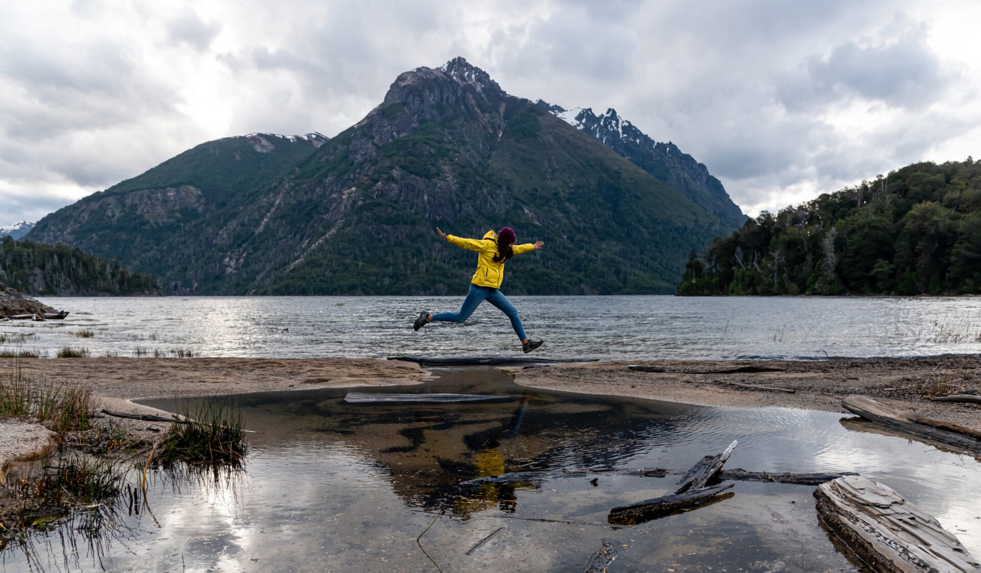 landscape of traveler having fun