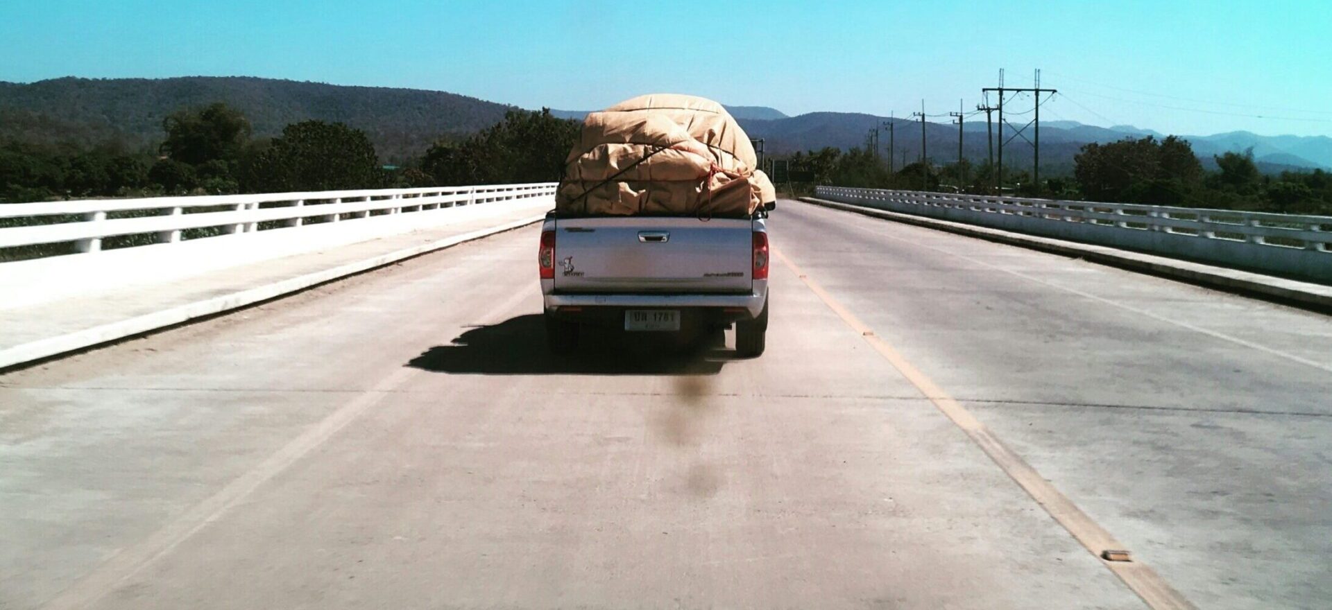 family on the road